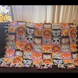 Panda Owl Lion Fox  blanket.Handmade Panda, Lion cub,